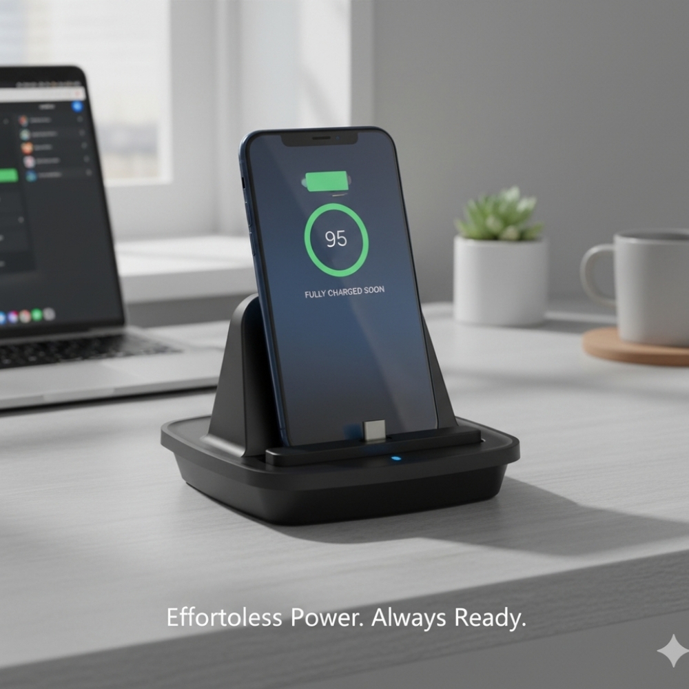 (18W) USB Type-C Fast Charger Dock / Desktop Stand for Phone / Tablet